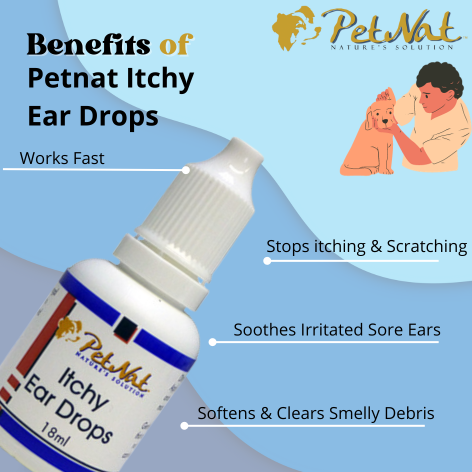 Dog ear drops clearance for itchy ears